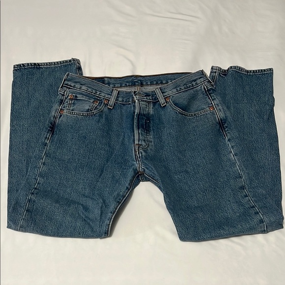 Levi’s 501 Button Fly Straight Leg Jeans - Picture 1 of 6